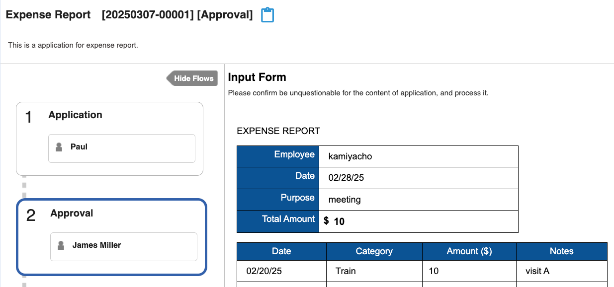 Process the model as the assignee Form-EN