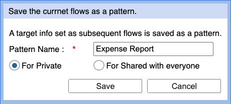 Save the current process setting-EN