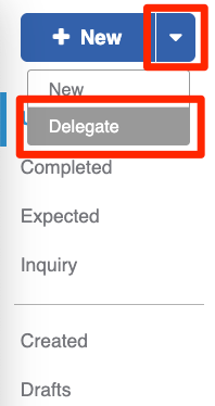 Create the task by delegation-EN