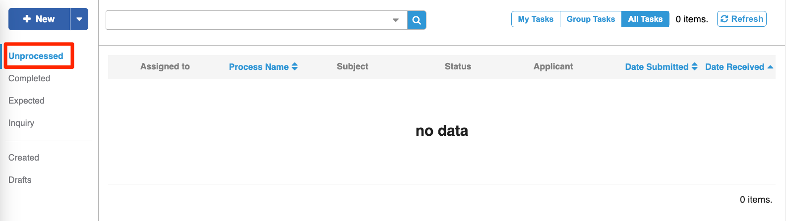 View the tasks you can process-EN