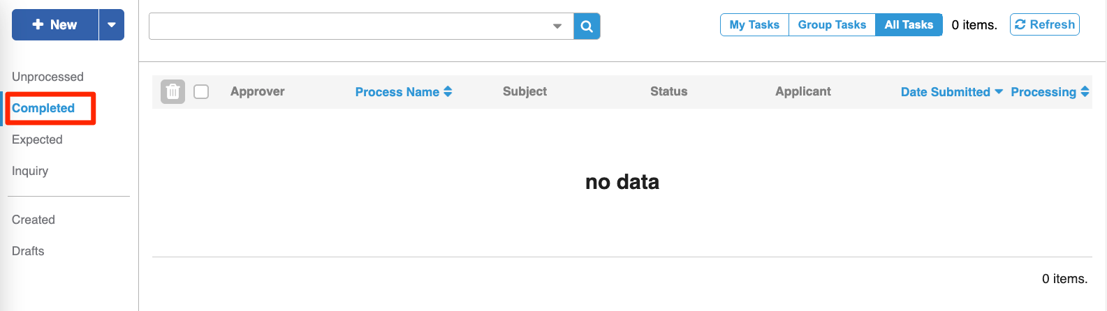 View the tasks you processed-EN