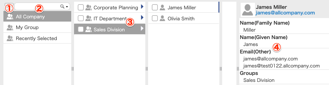 What is the Group Selection Panel-EN