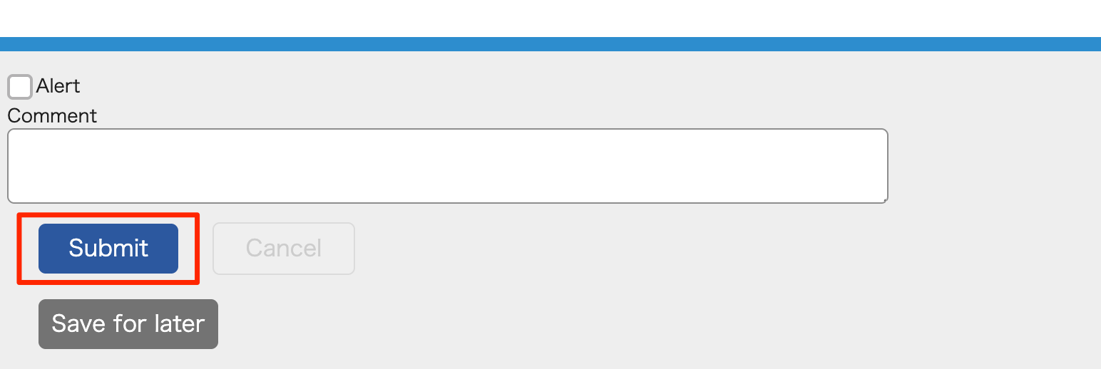 Create a new task tap Submit-EN
