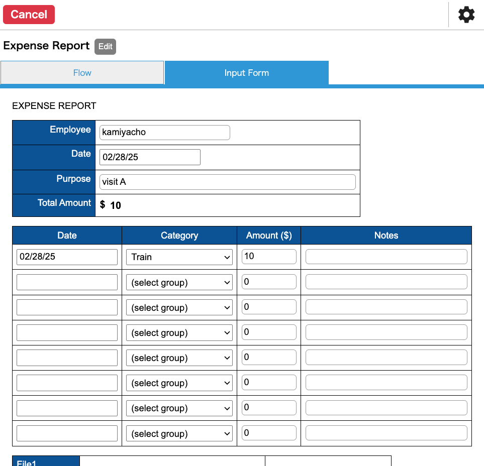 Create a new task Fill forms-EN